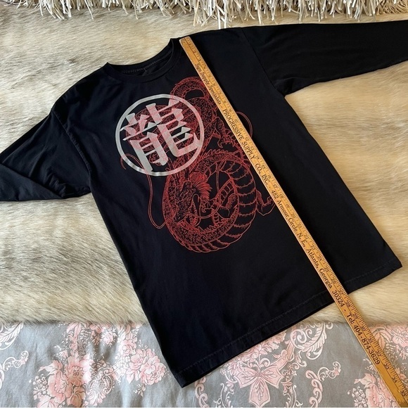 DRAGONBALL Z Black Red Graphic Long Sleeve M Shirt Anime RIPPLE JUNCTION - Picture 4 of 10